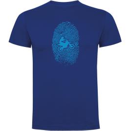 Kruskis Camiseta De Manga Curta Off Road Fingerprint 2XL Royal Blue