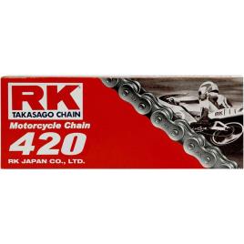 Rk 420 Standard Clip Non Seal Drive Chain 118 Links Natural