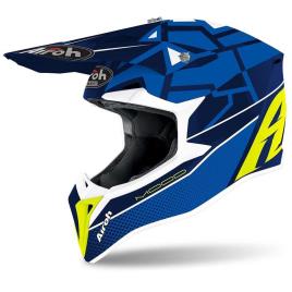 Airoh Capacete Motocross Wraap Mood XS Blue Gloss