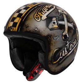 Premier Helmets Capacete Jet Le Petit Classic Evo Op 9 Bm M White / Grey / Black