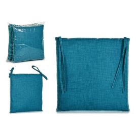 Almofada para cadeiras Turquesa (37 x 2 x 37 cm)
