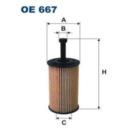 Filtro de óleo filtron oe667