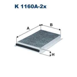 Filtro de habitáculo filtron k1160a-2x