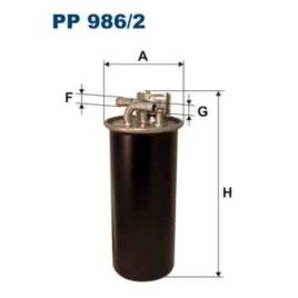 Filtro de combustivel filtron pp986/2