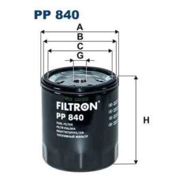 Filtro de combustivel filtron pp840