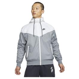 Nike Jaqueta Sportswear Windrunner L Smoke Grey / White / Smoke Grey / Black