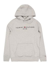 TOMMY HILFIGER Sweatshirt  acinzentado / azul noite / branco / vermelho claro