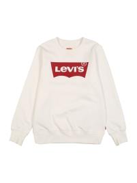 LEVI'S Sweatshirt 'Batwing Crewneck'  branco / vermelho escuro