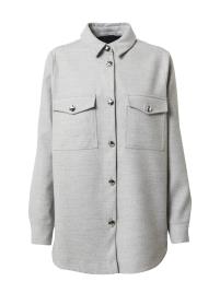 River Island Casaco meia-estação 'Flannel Overshirt'  cinzento claro / cinzento