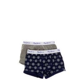 Pepe Jeans Boxer Jett 2 Pares 6 Years Navy White Print Gre