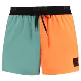 Puma Shorts De Natação Colour Block XL Bright Orange Combo