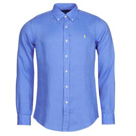Polo Ralph Lauren  Camisas mangas comprida Z221SC19  Azul Disponível em tamanho para homem. XXL,S,M,L.Homem > Roupas > Camisas mangas compridas