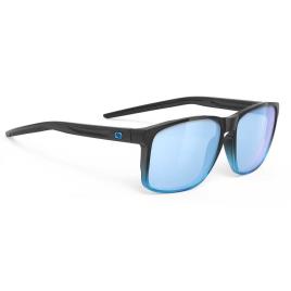 Rudy Project Oculos Escuros Overlap Multilaser Ice/CAT3 Black Fade Crystal Azur Gloss
