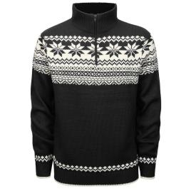 Brandit Sweater Pescoço Alto Troyer Norweger 4XL Black