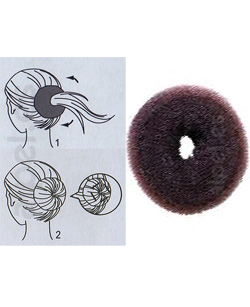 Relleno Peinado Moo Circular Donut Castao Oscuro
