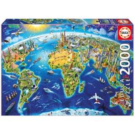 Puzzle Símbolos do Mundo - 2000 Peças - Educa