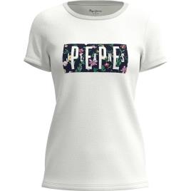 Pepe Jeans Camiseta Manga Curta Decote Redondo Patsy S White