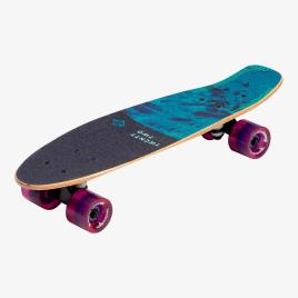 Skate Street Surfing Wood Beach Board - Azul - Skate 22' tamanho UNICA