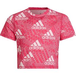 Adidas Camiseta De Manga Curta Bl 13-14 Years Pink