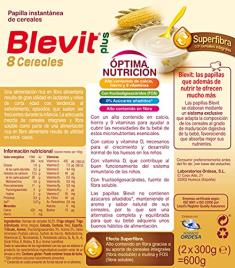 Cereais Blevit Plus 8 Superfiber 600 gr