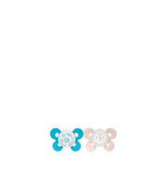 Chicco Pack Chupeta Physio Forma Comfort 6-16m - Azul/Bege
