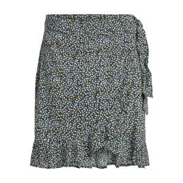 Vila Fini Wrap High Waist Skirt Cinzento 42