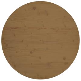 vidaXL Tampo de mesa pinho maciço Ø90x2,5 cm castanho