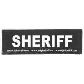 Julius K-9 Harness Label Sheriff 2 Units Preto Small