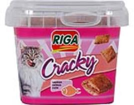 Snacks Para Gato Riga Cracky Com Salmão 75g