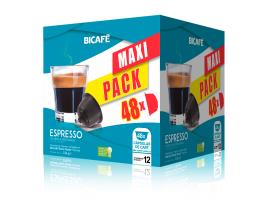 Cápsulas Bicafé Café Compatível Dolce Gusto Espresso Maxi Pack 48un