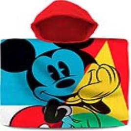 Poncho-Toalha com Capuz Mickey Mouse Algodão (60 x 120 cm)
