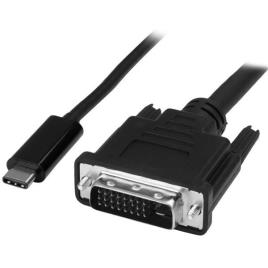 Adaptador de Vídeo USB C - DVI-D CDP2DVIMM2MB Preto (2 mts) - STARTECH