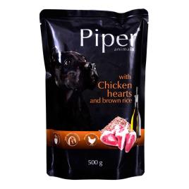 Dolina Noteci Piper Animals With Chicken Hearts And Rice 500g Wet Dog Food Dourado