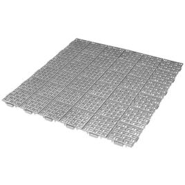 Artplast Marte Drainage Effect 56.3x56.3x1.3 Cm Tile Prateado