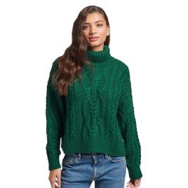 Superdry Vintage High Neck Cable Knit  XS