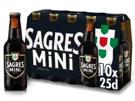 Cerveja Preta Sagres 10x0.25l