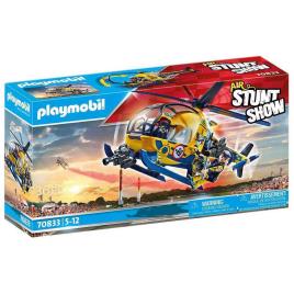 Playmobil Air Stuntshow Helicopter Film Shoot Construction Game