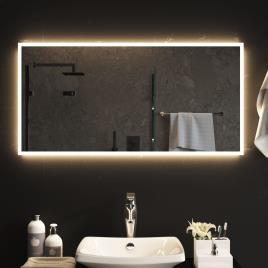 vidaXL Espelho de casa de banho com luzes LED 100x50 cm