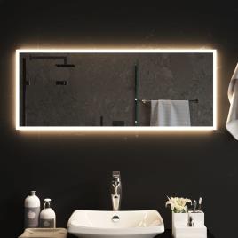 vidaXL Espelho de casa de banho com luzes LED 100x40 cm