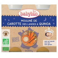 Boião Menu Legumes & Quinoa Bio (a partir dos 8 meses) 2 unidades de 200g - Babybio