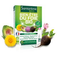 Bem-estar orgânico do fígado 30 comprimidos - Santarome