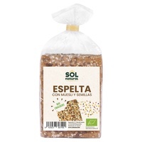 Crackers de Espelta com Muesli e Sementes Bio 200 g - Sol Natural