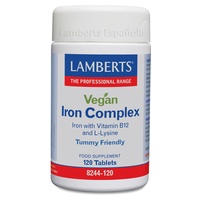 Vegan Iron Complex 120 cápsulas - Lamberts
