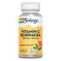 Vitamina C 500mg + Equinácea 300mg 60 cápsulas - Solaray