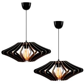 Wellhome Wh1117 Hanging Lamp 2 Units Dourado