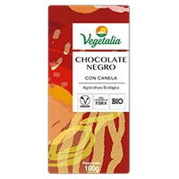 Bio chocolate amargo com canela 100 g - Vegetalia