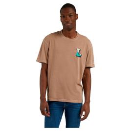 Lee Nat Dye Loose Short Sleeve T-shirt Castanho L Homem