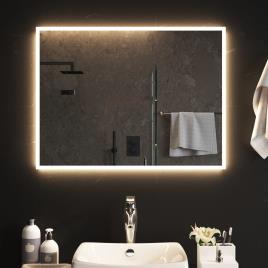 vidaXL Espelho de casa de banho com luzes LED 60x80 cm