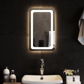 vidaXL Espelho de casa de banho com luzes LED 30x50 cm