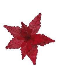 Flor de Natal Vermelha de 35 cm vermelho UNIQUE